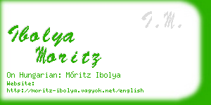 ibolya moritz business card